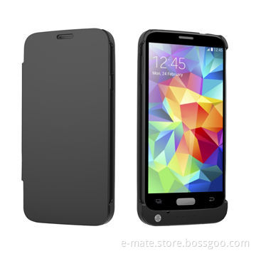 Power Bank Case for Samsung S5, with Kick Stand for Video Watching and Facetime
